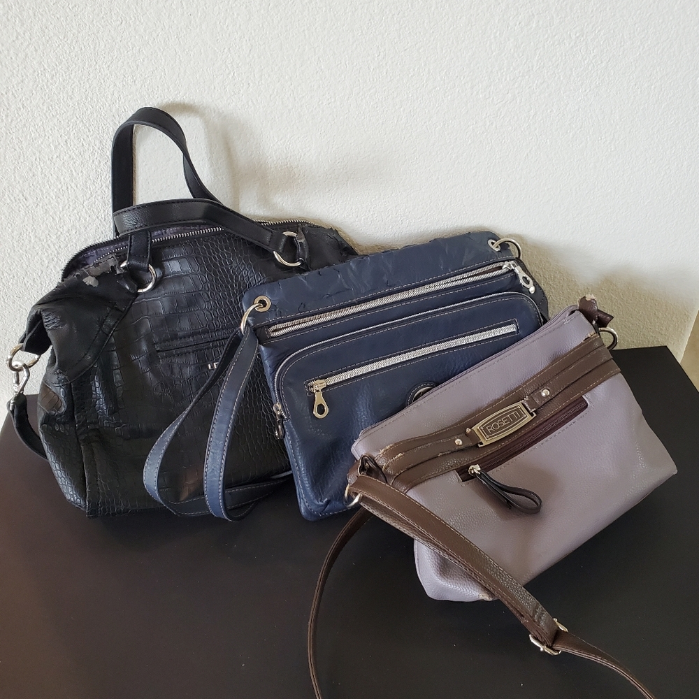 Arts and Crafts - 3pcs Crossbody Bags - Liz Claiborne/Relic/Rosetti